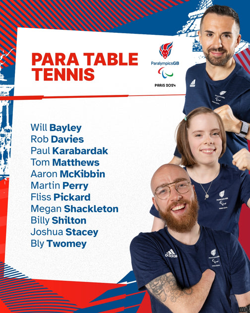 11-strong ParalympicsGB Table Tennis Team Confirmed For Paris 2024 ...